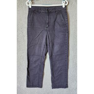 Brooks Brothers Red Fleece Chino Pants Womens 6 Blue Straight‎ Leg Cropped High